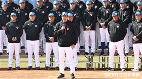 ▲世界棒球經典賽台灣隊開訓，總教練林岳平致詞。（圖／記者劉彥池攝影）