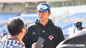 ▲世界棒球經典賽台灣隊教練團成員王建民受訪。（圖／記者劉彥池攝影）