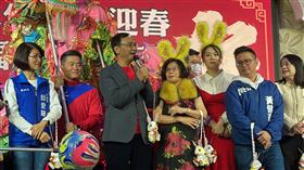 朱立倫參加「鴻兔迎春 幸福溫馨，新住民家庭回娘家團拜」活動（圖／國民黨提供）