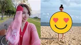 ▲陳若儀曬出沙灘度假照，裹胸白紗裙讓好身材一覽無遺。（圖／翻攝自陳若儀IG）