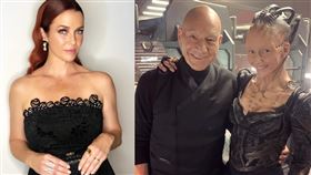 安妮沃斯奇演出《星際爭霸戰：畢凱》貼出特殊妝造型。（圖／翻攝自anniewersching IG）