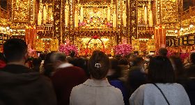 初九「天公生」　民眾松山奉天宮祭拜祈