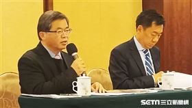 行政院秘書長李孟諺及準發言人陳宗彥今（30）日召開記者會公布新內閣名單。（圖／記者盧素梅攝影)