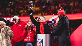 ▲酋長以23：20險勝孟加拉虎拿下美聯冠軍，取得NFL超級盃的資格。（圖／翻攝自堪薩斯酋長推特）