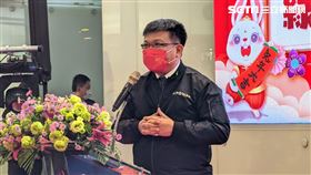 台電今日下午於台電大樓舉辦「綠動啟航 兔躍新程」2023年新春團拜活動，台電代理董事長曾文生出席。（圖／記者戴玉翔攝影）