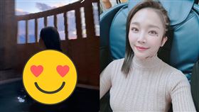 ▲賴慧如還曬出男友視角的「裸身泡湯照」讓網友直接嗨翻。（圖／翻攝自賴慧如臉書）