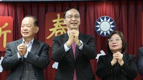 朱立倫出席國民黨台北市黨部舉行的新春團拜。(圖/國民黨提供)