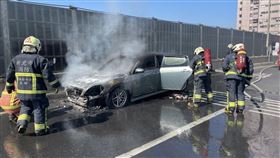 台64線東向24.2公里處火燒車。（圖／翻攝畫面）