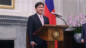 賴清德主持「總統府秘書長交接儀式」，林佳龍上任（圖／總統府提供）