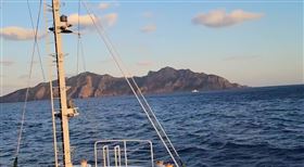 日本最新調查發現，釣魚台的自然環境正急遽惡化中。圖為釣魚台列嶼（日本稱尖閣諸島）。（圖／翻攝自中山義隆推特@yoshitaka_ISG）