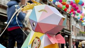 台灣燈會小提燈-大展虹兔in十二行政燈區(大同區)。（圖／北市府提供）
