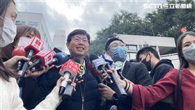 鴻海開工董座劉揚偉、錢媽等代表出席團拜，更出現3年來最好的天氣。（圖／記者吳康瑋攝）