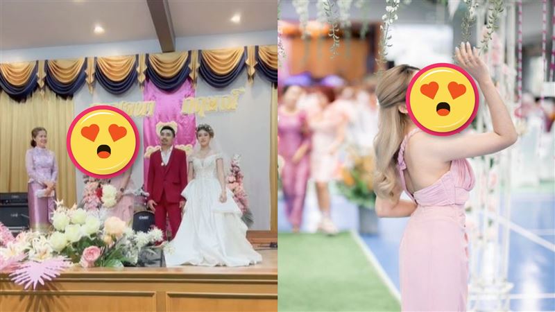 新娘丟捧花目光卻被小姑奪走　網呼戀愛惹