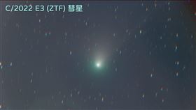 綠色彗星,C/2022 E3(ZTF)彗星（圖／翻攝自臺北市立天文科學教育館網站）
