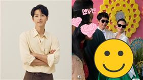 ▲宋仲基（左）和英國女友凱蒂（右）在上月底正式結為夫妻。（圖／翻攝自微博）