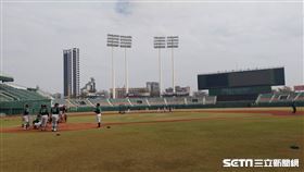 ▲澄清湖球場台鋼雄鷹春訓洪一中路易士。（圖／記者蕭保祥攝影）