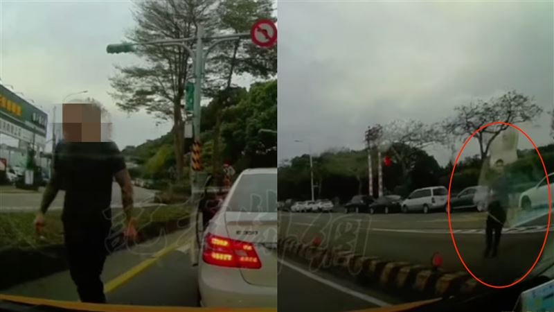 賓士男逼車又追上國道砸玻璃！囂張惡行曝