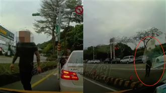 賓士男逼車又追上國道砸玻璃！囂張惡行曝