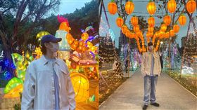 金有謙與花燈合照。（圖／翻攝自金有謙IG）