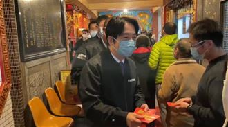 今天元宵節　賴清德赴台南鹽水武廟發福袋