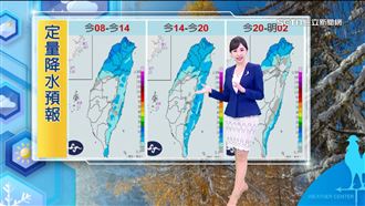 北台灣週一陰雨16度　中南部日夜溫逾10度