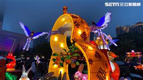 李宗瑞的作品「兔躍福門喜臨春」(記者陳弋攝影)