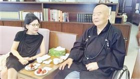 陳文茜回憶和星雲大師相處的點滴。（圖／取自臉書文茜的世界周報 Sisy's World News）
