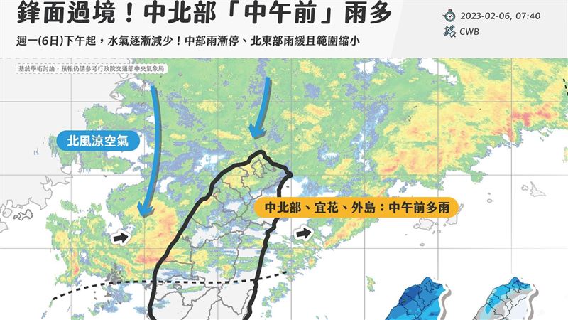 北風涼冷！專家揭下次較大範圍雨勢時間點