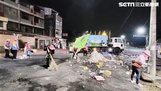 鹽水蜂炮萬炮齊炸！今清出23噸炮屑垃圾