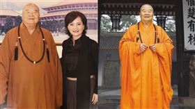 沈春華、星雲法師（圖／翻攝自沈春華臉書、佛光山提供）