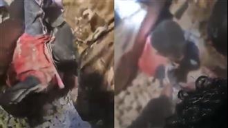 影／強震傳奇蹟　男童埋瓦礫堆下爬出獲救