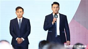 ▲經典賽台灣隊成立記者會，球員林子偉、江少慶出席。（圖／記者劉彥池攝影）