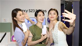 三星Galaxy S23旗艦系列登台（1）台灣三星電子6日舉辦旗艦新機Galaxy S23上市發表會，宣布Galaxy S23旗艦系列正式在台上市。中央社記者謝佳璋攝  112年2月6日