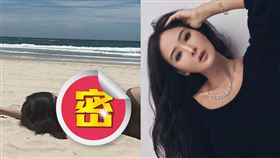 孫芸芸愛女Trinity笑虧媽咪看起來像1塊「布朗尼」蛋糕。（圖／翻攝自aimeeyunyunsun IG）