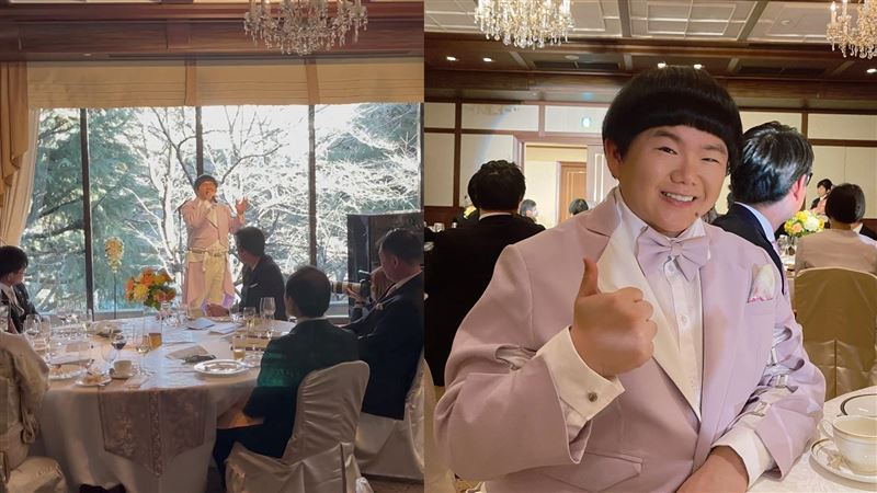 林育羣首當日本婚禮歌手「唱哭」台下親屬