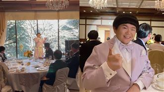 林育羣首當日本婚禮歌手「唱哭」台下親屬