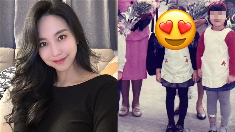 美女主播曬兒時舊照「根本華燈初上始祖」