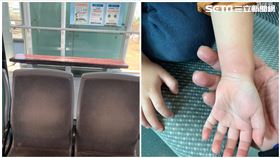 高雄,輕軌,座椅,受困,椅墊,男童