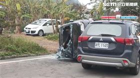 苗栗,衝撞,警方(圖/翻攝畫面)