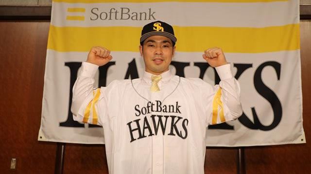 近藤健介將隨軟銀鷹來台。（圖／取自軟銀鷹FB）