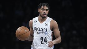 ▲籃網湯瑪斯（Cam Thomas）榮膺NBA史上連續3場得分超過40分的最年輕球員。（圖／美聯社／達志影像）