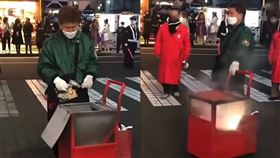 日本慶典,放鞭炮,炮車箱