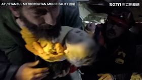土耳其地震後 68 小時獲救的兒童 截圖
（AP/ ISTANBUL METROPOLITAN MUNICIPALITY授權）
