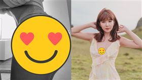 ▲壯壯這次曬傷照直接曝光美尻形狀，緊緻蜜桃臀讓網友全歪樓。（圖／翻攝自壯壯IG）