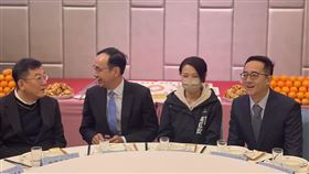 朱立倫、高虹安參加新竹市黨部新春團拜暨新任主委李縉穎布達典禮。(圖/國民黨提供)