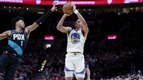 ▲波爾（Jordan Poole）投進7顆三分球攻下全場最高38分。（圖／美聯社／達志影像）