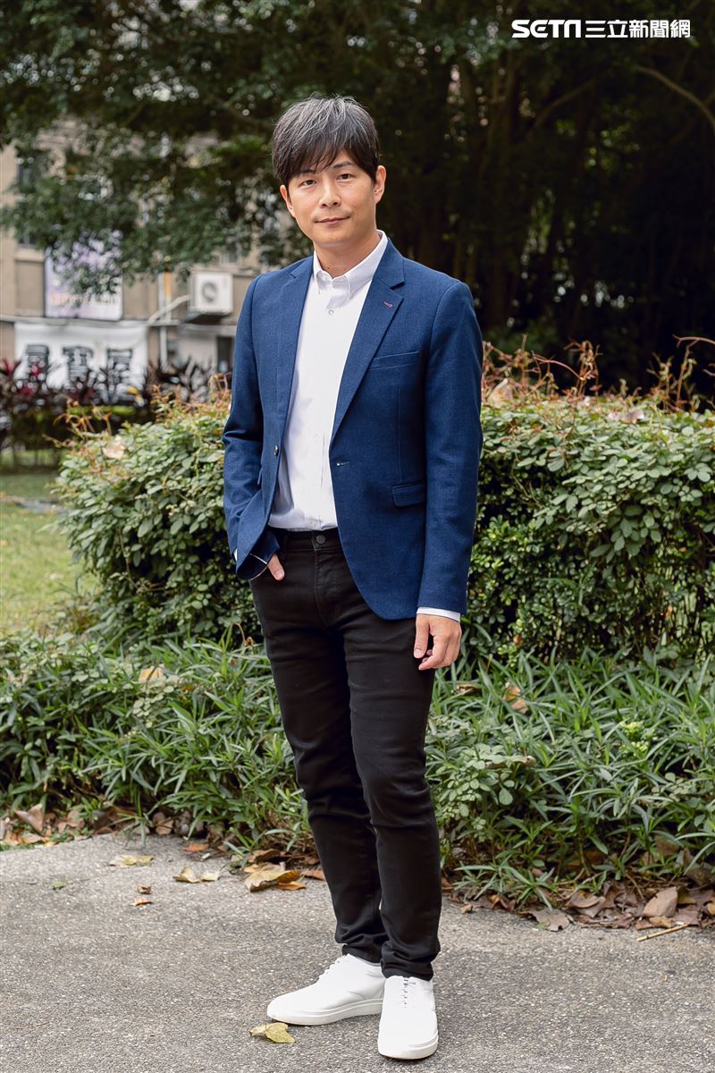 孫協志三立新聞網專訪。 （圖／記者楊澍攝影）