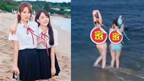 林莎和元元的雙人寫真，將成為今年首開最大的寫真話題。（圖／尖端出版提供）