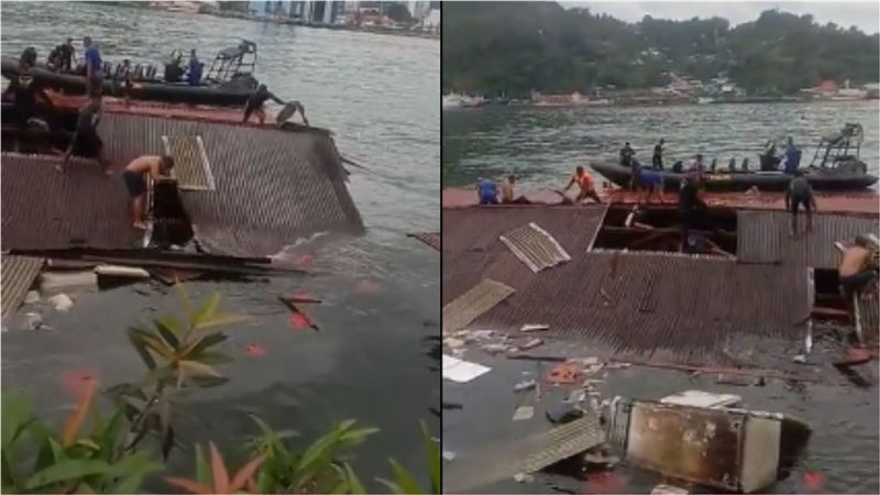 印尼地震　咖啡館倒塌沒入海中4人死亡