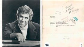 美國傳奇作曲家伯特巴卡拉克（Burt Bacharach）1972年拍的照片。（圖／維基百科）